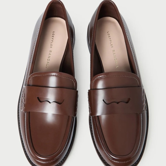 Loeffler Randall Women's Rachel Expresso Leather Loafer Size 8 - Picture 3 of 11